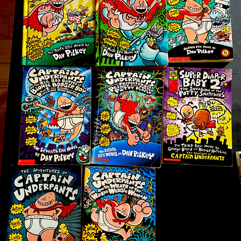 Capitán Underpants books 📚